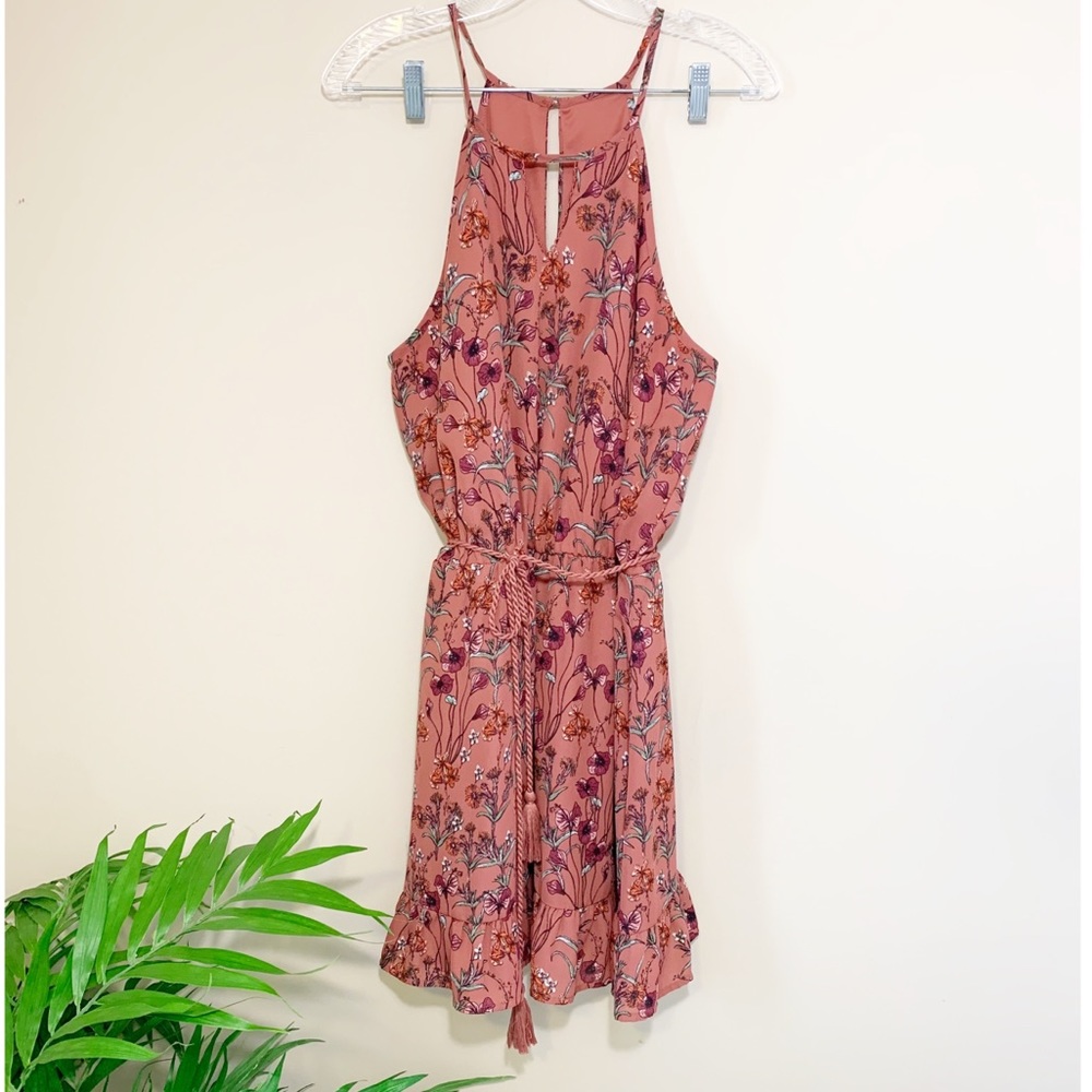 Democracy My Michelle Floral Boho Dress Lg EUC